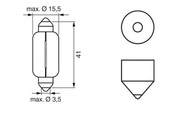 Obrázok żiarovka BOSCH Pure Light 1987302238