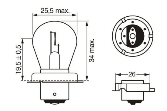 Obrázok żiarovka BOSCH Pure Light 1987302606