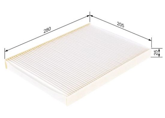 Obrázok Filter vnútorného priestoru BOSCH  1987432012
