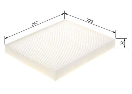 Obrázok Filter vnútorného priestoru BOSCH  1987435135