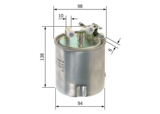 Obrázok Palivový filter BOSCH  F026402096