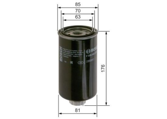 Obrázok Palivový filter BOSCH  F026402270