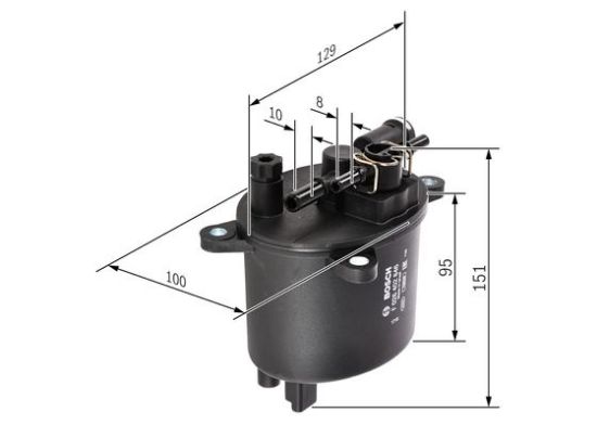 Obrázok Palivový filter BOSCH  F026402846