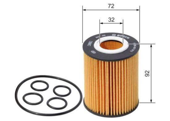 Obrázok Olejový filter BOSCH P7073