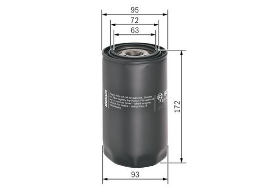 Obrázok Olejový filter BOSCH P7101