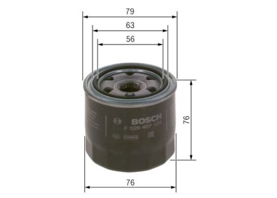 Obrázok Olejový filter BOSCH P7124