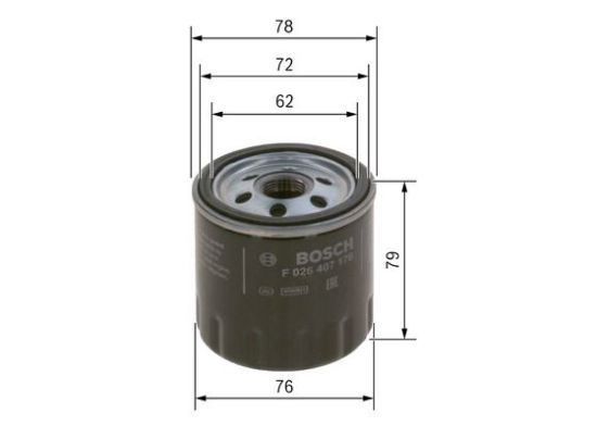 Obrázok Olejový filter BOSCH P7176