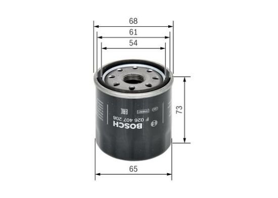 Obrázok Olejový filter BOSCH P7208