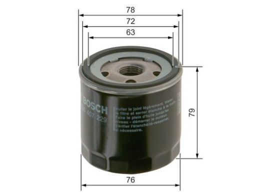 Obrázok Olejový filter BOSCH P7229