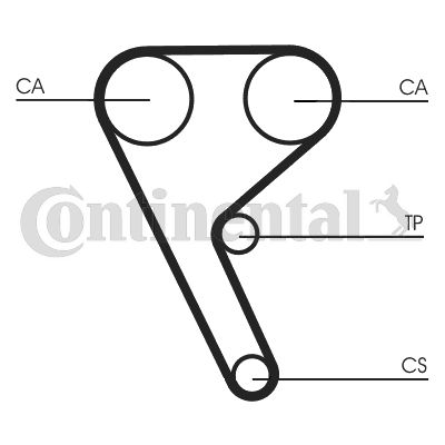 Obrázok Ozubený remeň CONTINENTAL CTAM  CT1157