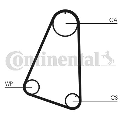 Obrázok Vodné čerpadlo + sada ozubeného remeňa CONTINENTAL CTAM  CT504WP1