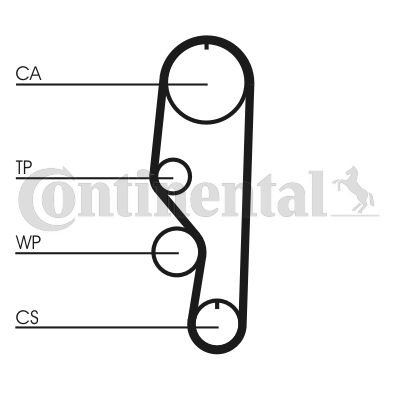 Obrázok Ozubený remeň CONTINENTAL CTAM  CT557