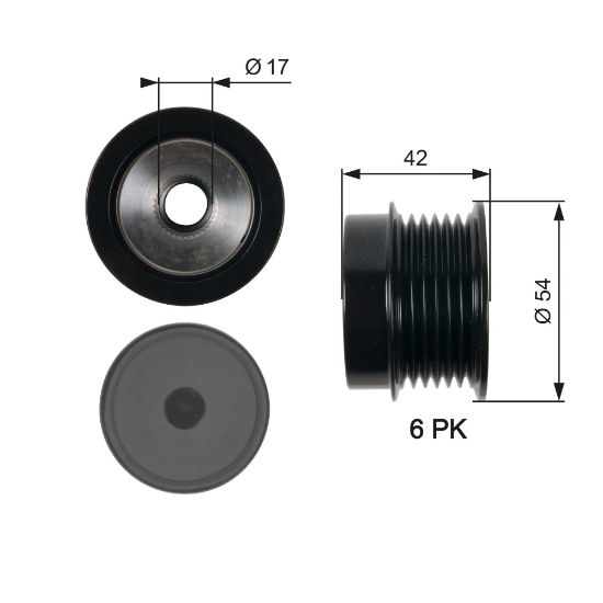 Obrázok Voľnobeżka alternátora GATES DriveAlign® OAP7035