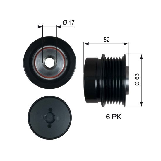 Obrázok Voľnobeżka alternátora GATES DriveAlign® OAP7187