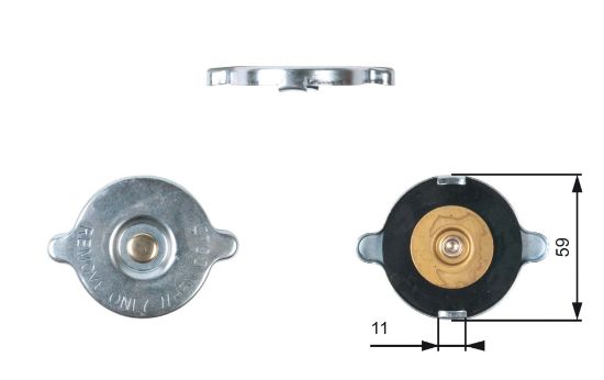 Obrázok Uzatvárací kryt, chladič GATES  RC117