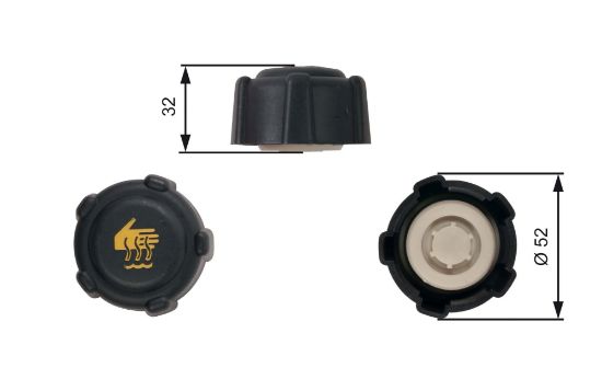 Obrázok Uzatvárací kryt, nádobka chladiacej kvapaliny GATES  RC223