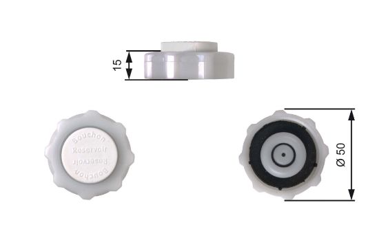 Obrázok Uzatvárací kryt, nádobka chladiacej kvapaliny GATES  RC226