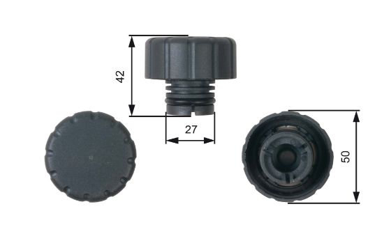Obrázok Uzatvárací kryt, nádobka chladiacej kvapaliny GATES  RC244