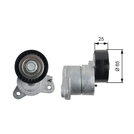 Obrázok Napínacia kladka rebrovaného klinového remeňa GATES DriveAlign® T39053