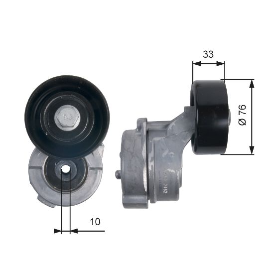 Obrázok Napínacia kladka rebrovaného klinového remeňa GATES DriveAlign® T39134