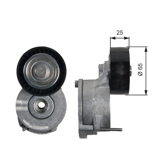 Obrázok Napínacia kladka rebrovaného klinového remeňa GATES DriveAlign® T39186