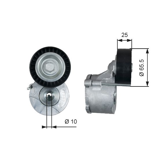 Obrázok Napínacia kladka rebrovaného klinového remeňa GATES DriveAlign® T39281