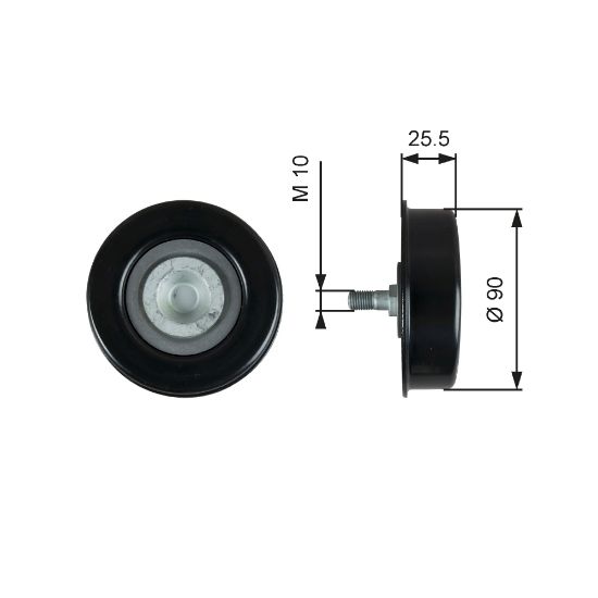 Obrázok Napínacia kladka rebrovaného klinového remeňa GATES DriveAlign® T39362