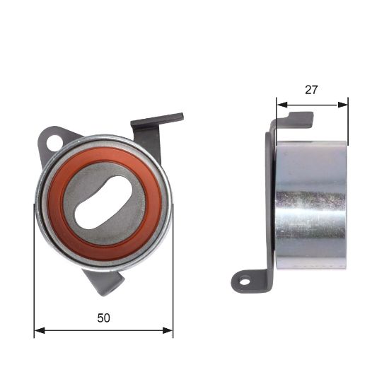 Obrázok Napínacia kladka ozubeného remeňa GATES PowerGrip® T41004