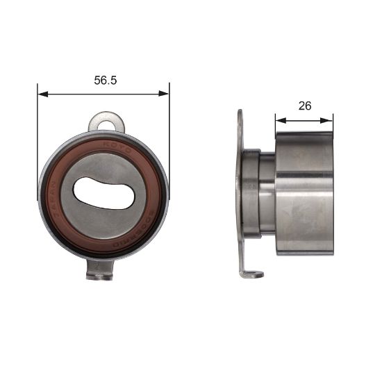 Obrázok Napínacia kladka ozubeného remeňa GATES PowerGrip® T41011