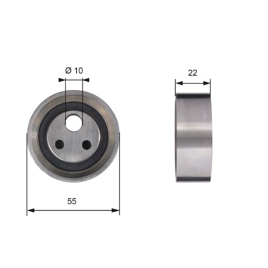 Obrázok Napínacia kladka ozubeného remeňa GATES PowerGrip® T41155
