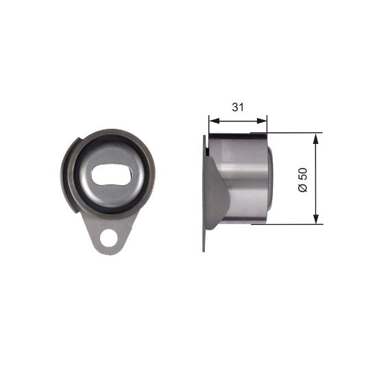Obrázok Napínacia kladka ozubeného remeňa GATES PowerGrip® T41157