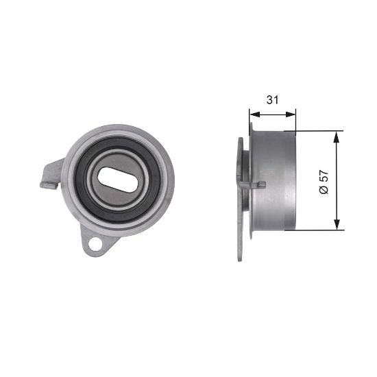 Obrázok Napínacia kladka ozubeného remeňa GATES PowerGrip® T41211