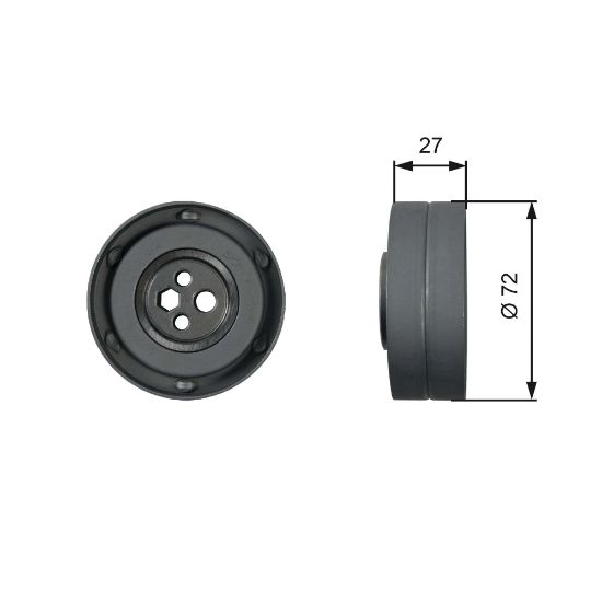 Obrázok Napínacia kladka ozubeného remeňa GATES PowerGrip® T41217