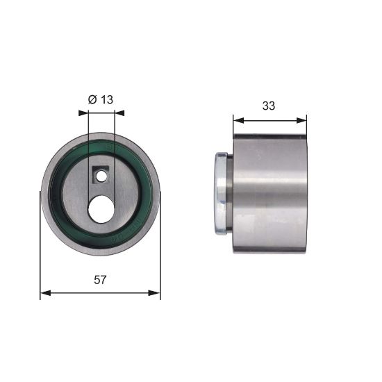 Obrázok Napínacia kladka ozubeného remeňa GATES PowerGrip® T41258