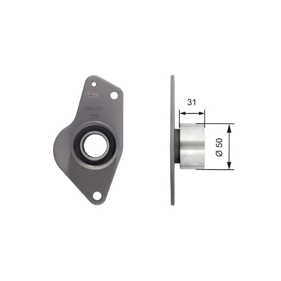 Obrázok Obehová/vodiaca kladka ozubeného remeňa GATES PowerGrip® T42089