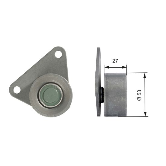 Obrázok Obehová/vodiaca kladka ozubeného remeňa GATES PowerGrip® T42097