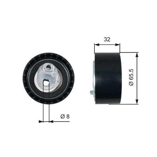 Obrázok Napínacia kladka ozubeného remeňa GATES PowerGrip® T43035