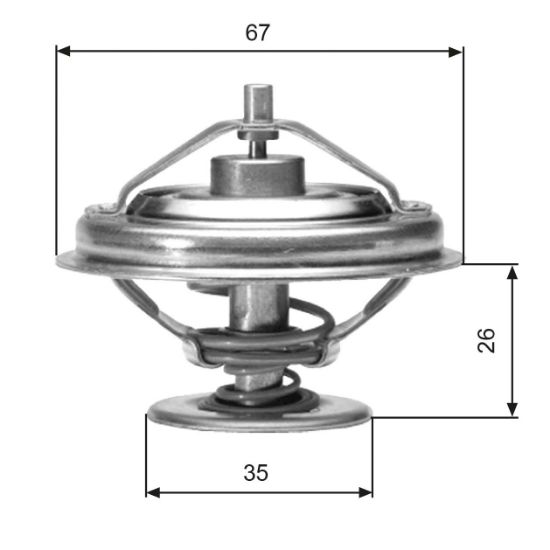 Obrázok Termostat chladenia GATES  TH01880G1