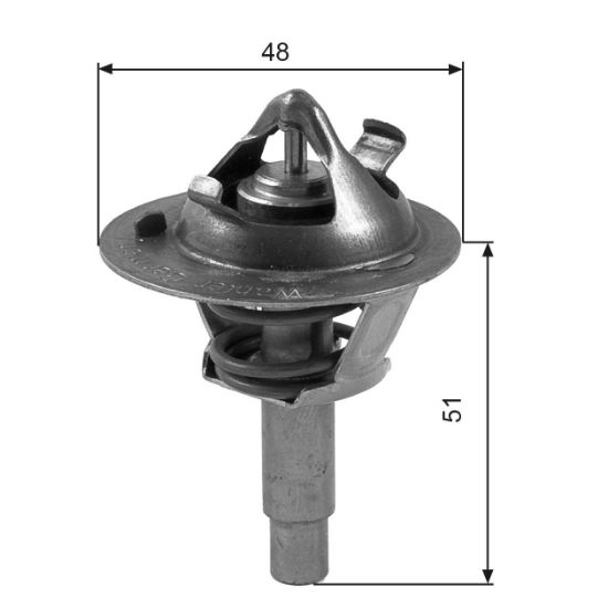 Obrázok Termostat chladenia GATES  TH38490G1
