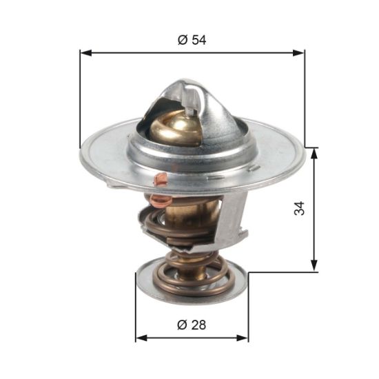 Obrázok Termostat chladenia GATES  TH47685G1