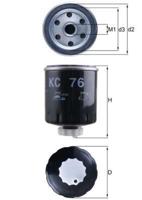 Obrázok Palivový filter KNECHT  KC76