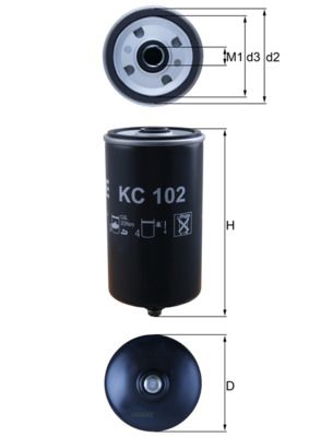Obrázok Palivový filter KNECHT  KC102