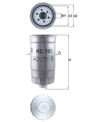 Obrázok Palivový filter KNECHT  KC103