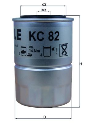 Obrázok Palivový filter KNECHT  KC82D