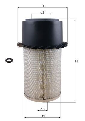 Obrázok Vzduchový filter KNECHT  LX17