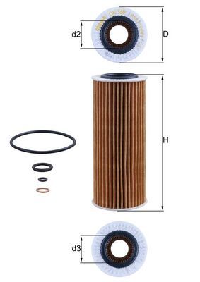 Obrázok Olejový filter KNECHT  OX368D1
