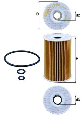 Obrázok Olejový filter KNECHT  OX388D
