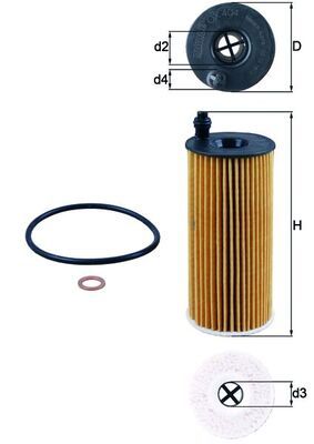 Obrázok Olejový filter KNECHT  OX404D