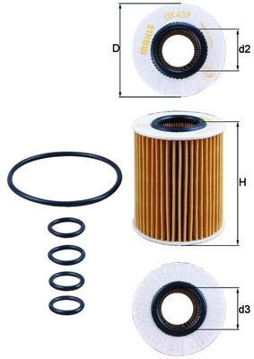 Obrázok Olejový filter KNECHT  OX437D