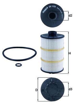 Obrázok Olejový filter KNECHT  OX1123D